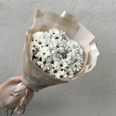 Букет из 7 кустовых хризантем