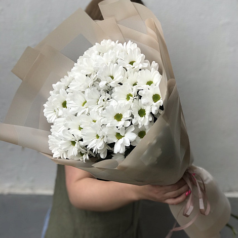 Букет из 7 кустовых хризантем